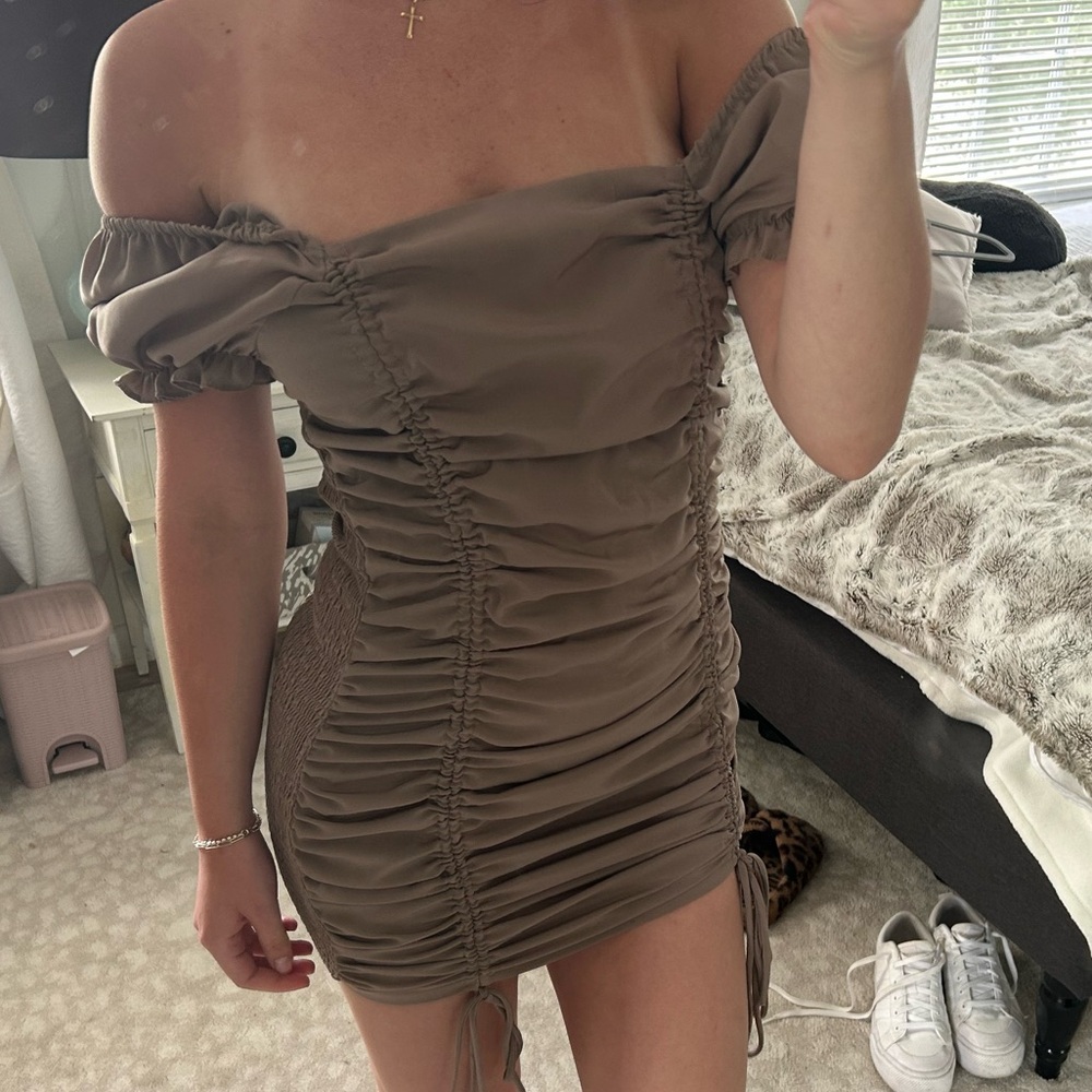 Taupe dress